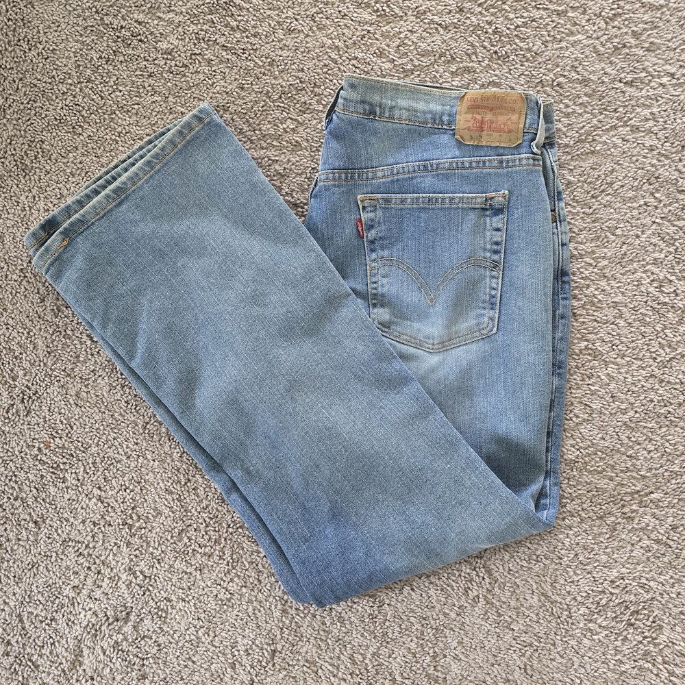 Levi's 515 Nouveau Boot Cut Stretch Jeans Low Rise Medium Wash Size 16 Y2K 2003